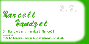 marcell handzel business card